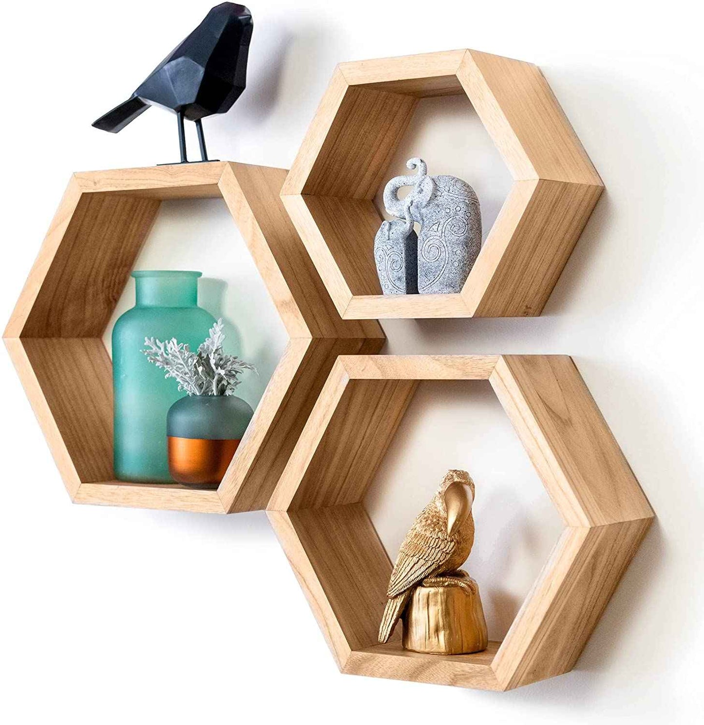 Hexagon Display Shelves - 3 Units